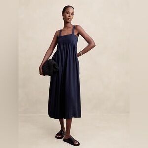 Banana Republic Deep Blue Midi Dress